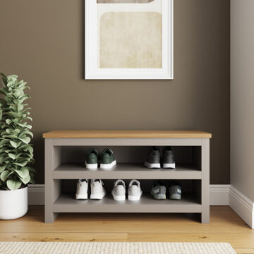 Fife Grey Shoe Bench