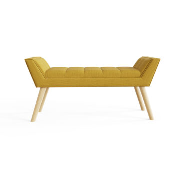 Verona Yellow Upholstered Bench