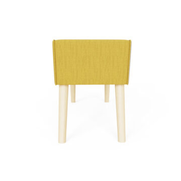 Verona Yellow Upholstered Bench