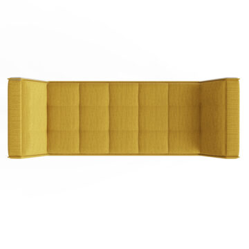 Verona Yellow Upholstered Bench