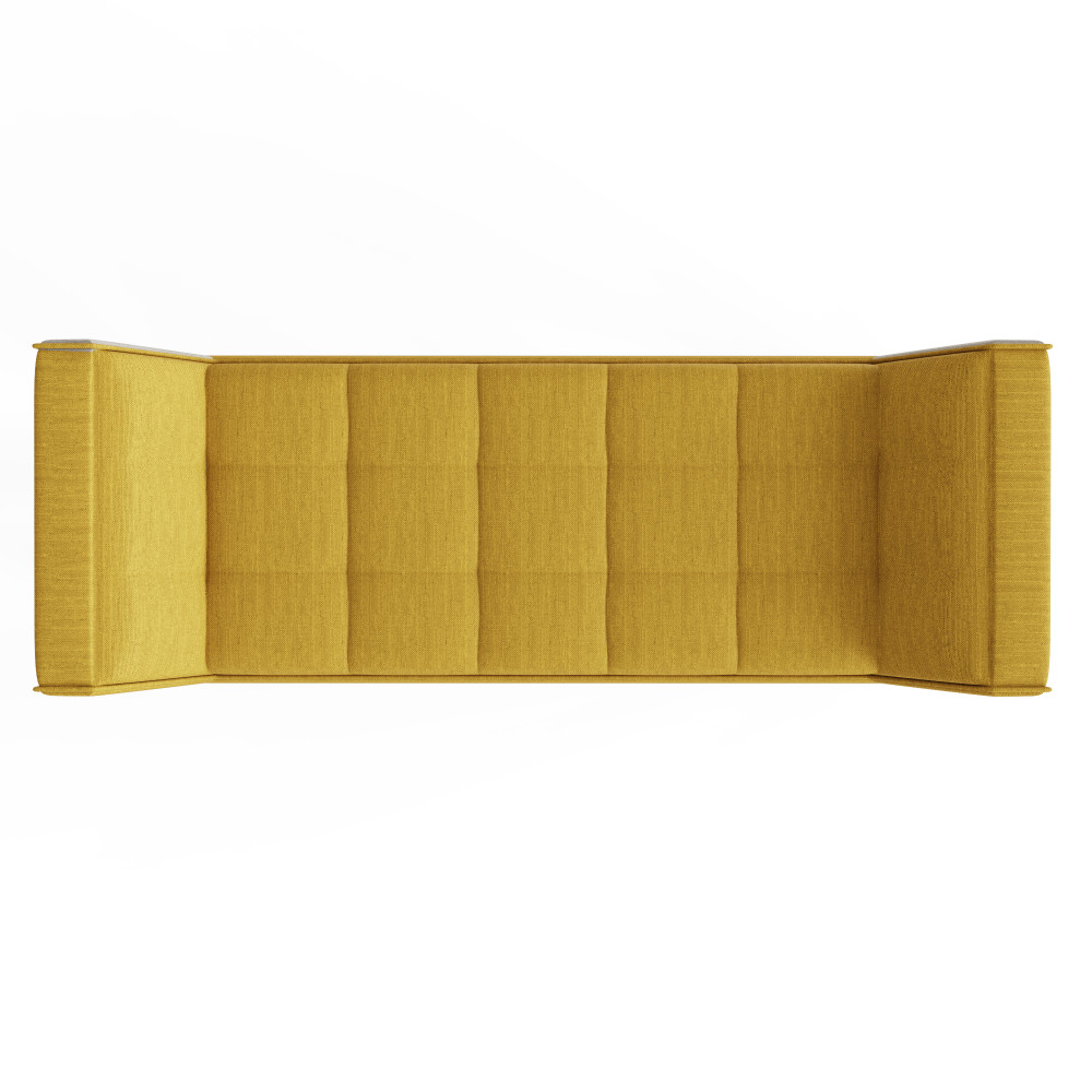 Verona Yellow Upholstered Bench
