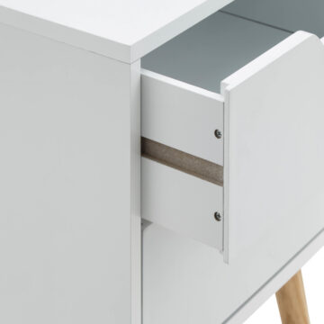 Kathmandu White Pair of 2 Drawer Bedside Cabinets