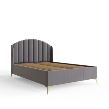Haikou Grey 5′ King Size End Lift Ottoman Bed
