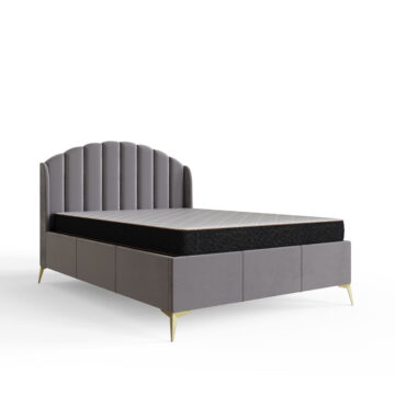 Haikou Grey 5′ King Size End Lift Ottoman Bed