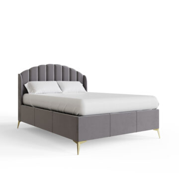 Haikou Grey 5′ King Size End Lift Ottoman Bed
