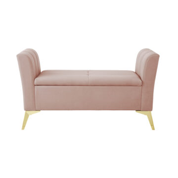 Haikou Blush Pink Storage Bench