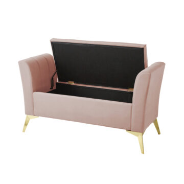 Haikou Blush Pink Storage Bench