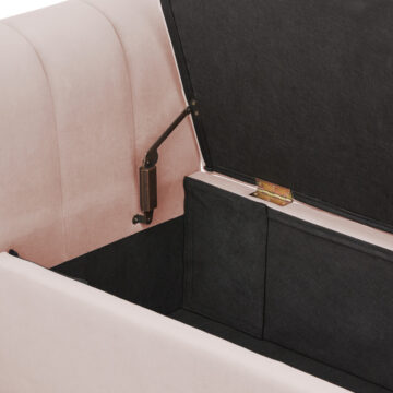 Haikou Blush Pink Storage Bench