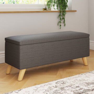 Midvale Charcoal Grey Ottoman