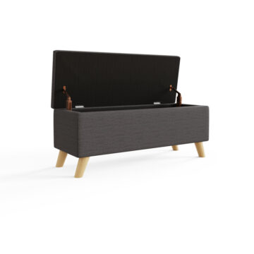 Midvale Charcoal Grey Ottoman