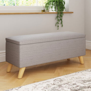 Midvale Light Grey Ottoman