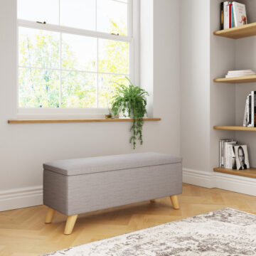 Midvale Light Grey Ottoman