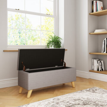 Midvale Light Grey Ottoman