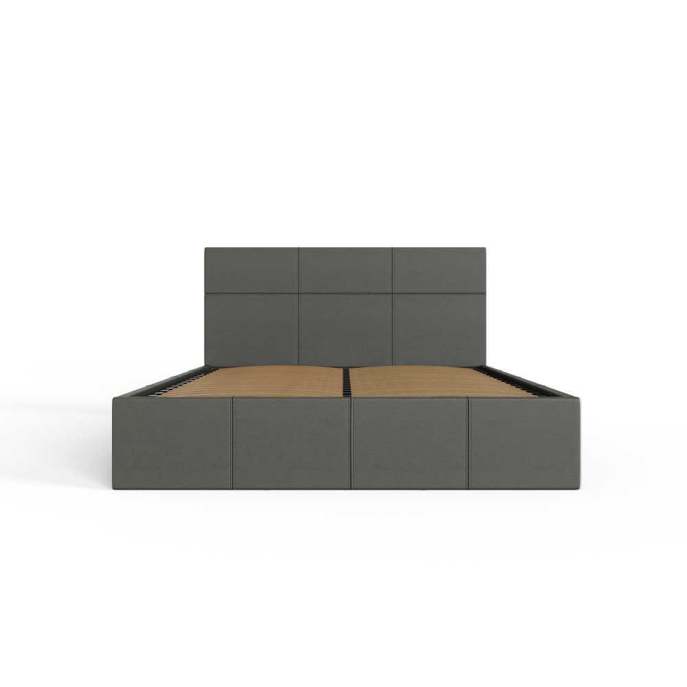 Marikina Grey PU 4' Side Lift Ottoman Small Double Bed