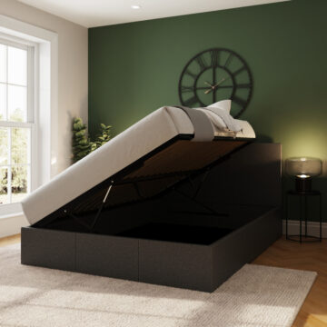 Marikina Grey 4′ Side Lift Ottoman Small Double Bed