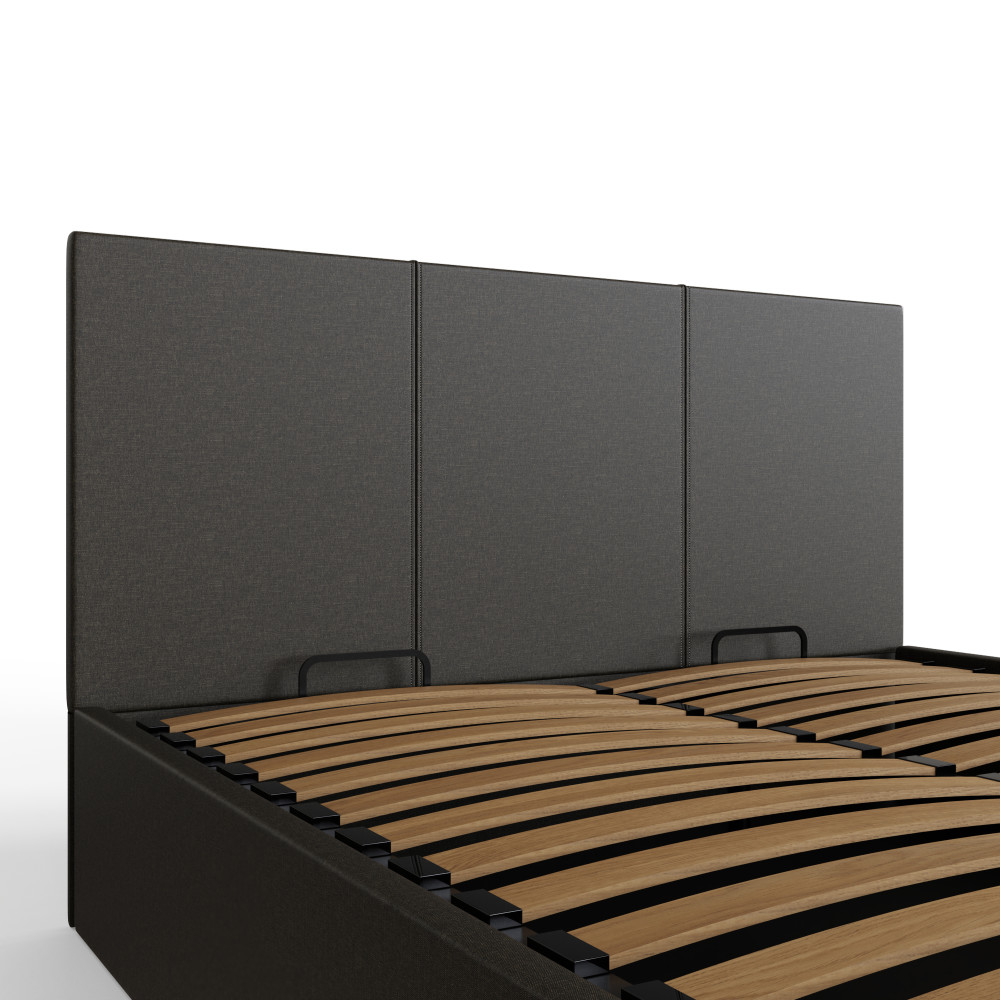 Marikina Grey 4' Side Lift Ottoman Small Double Bed