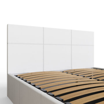 Marikina White 4′ Side Lift Ottoman Small Double Bed