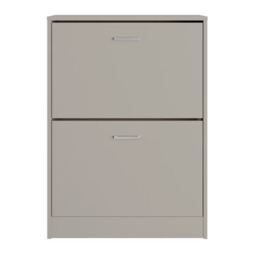 Ayre Grey Two Tier Shoe Cabinet