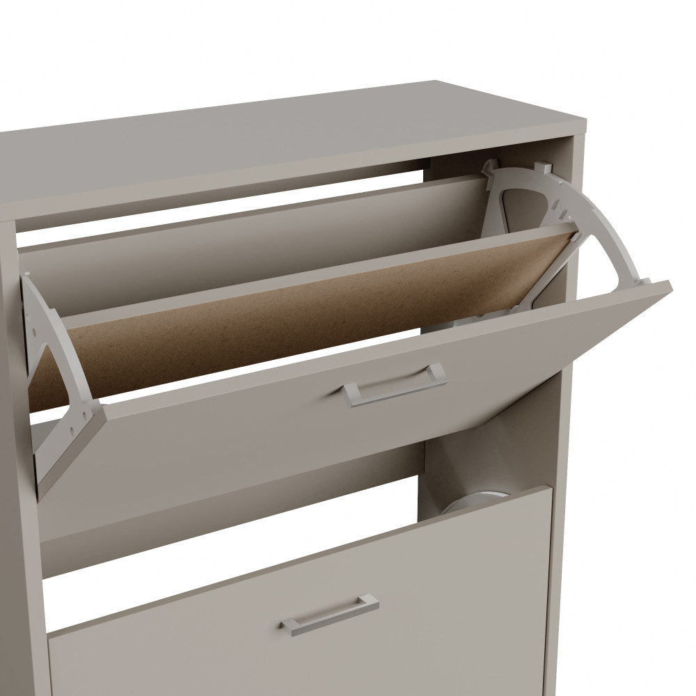 Ayre Grey Two Tier Shoe Cabinet