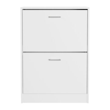 Ayre White Two Tier Shoe Cabinet