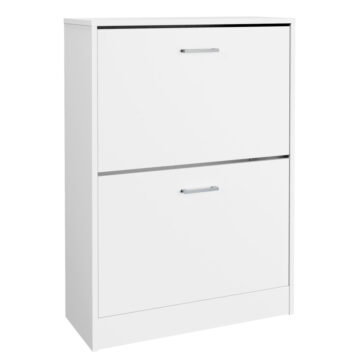 Ayre White Two Tier Shoe Cabinet