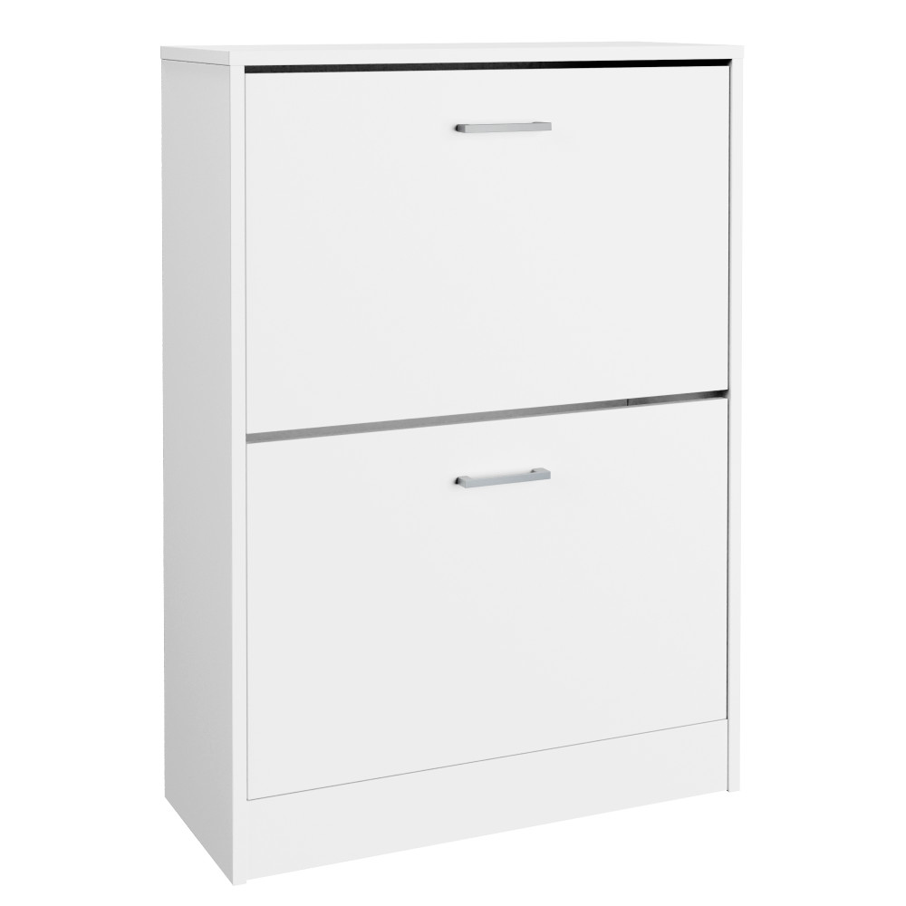 Ayre White Two Tier Shoe Cabinet