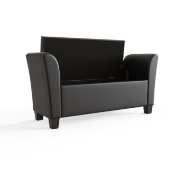 Roma Black PU Window Seat