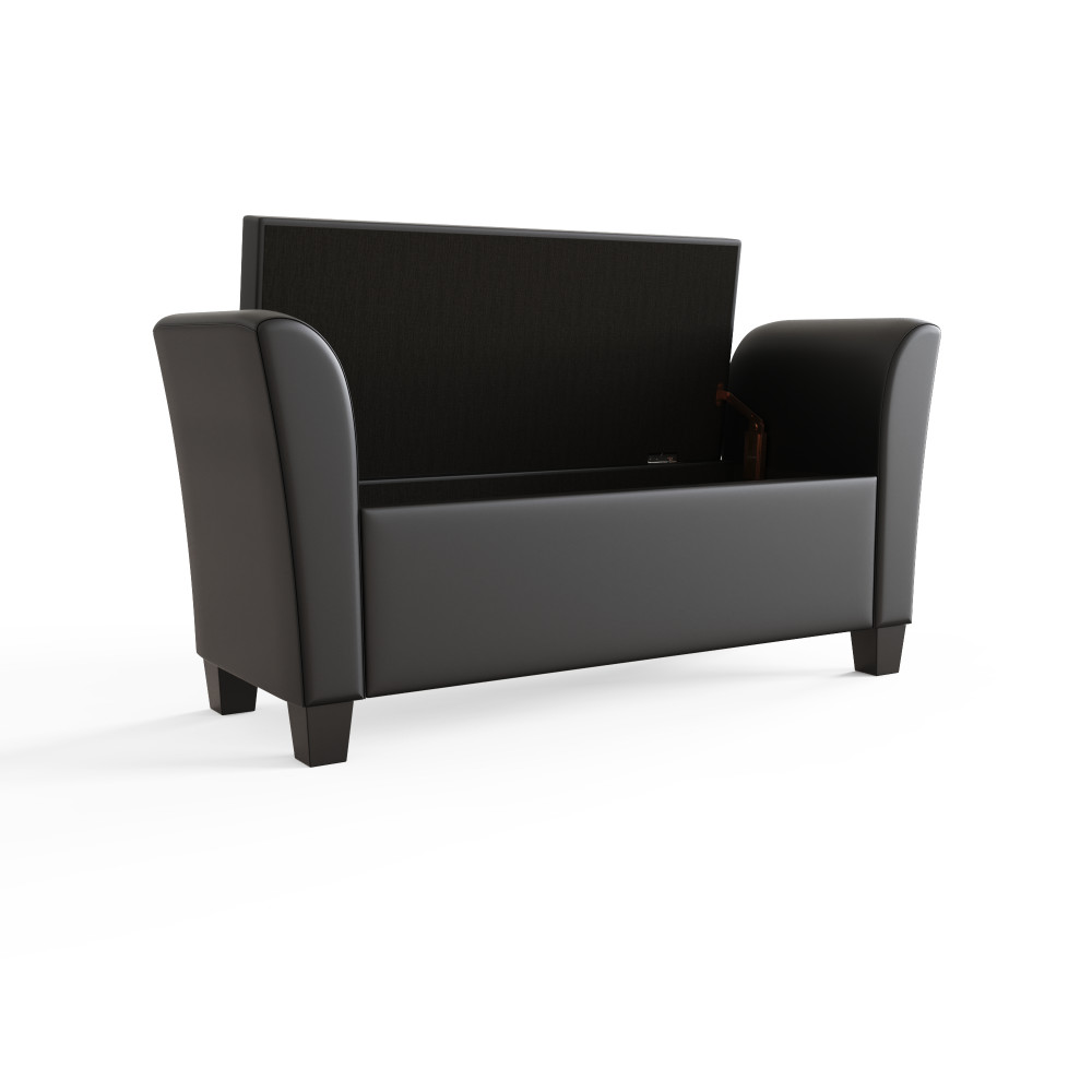 Roma Black PU Window Seat