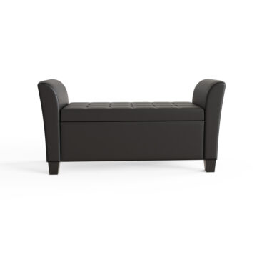 Roma Black PU Window Seat