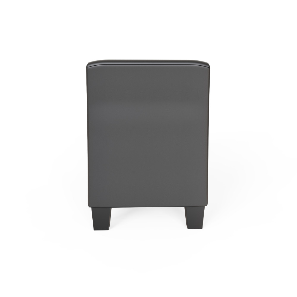 Roma Black PU Window Seat