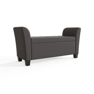 Roma Charcoal Grey Window Seat