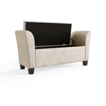 Roma Oyster Crushed Velvet Window Seat