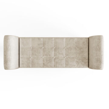 Roma Oyster Crushed Velvet Window Seat