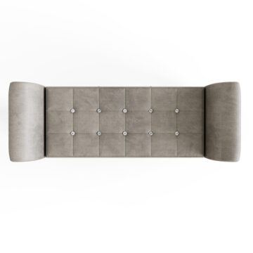 Roma Silver Chenille Diamante Window Seat