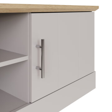 Oban Grey 2 Door TV Unit 150cm