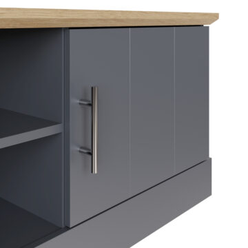Oban Slate Blue 2 Door TV Unit 150cm