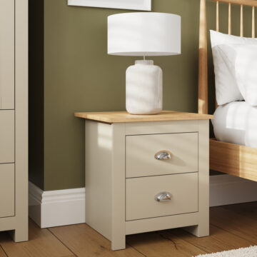 Fife Cream 2 Drawer Bedside | Cream | Self Assembly