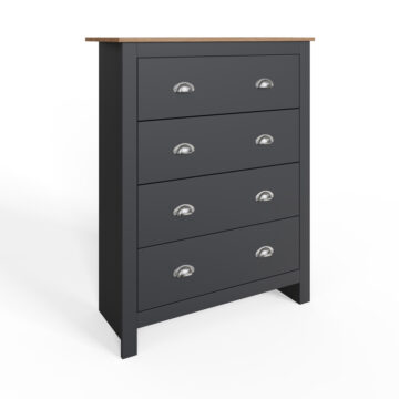 Fife Slate Blue 3 Piece Bedroom Furniture Set