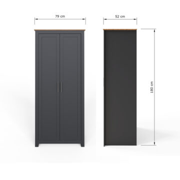 Fife Slate Blue 3 Piece Bedroom Furniture Set