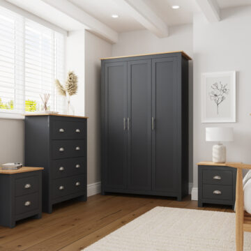 Fife Slate Blue 4 Piece Bedroom Furniture Set | Slate Blue