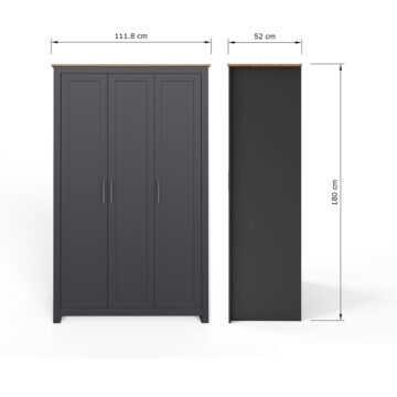 Fife Slate Blue 4 Piece Bedroom Furniture Set
