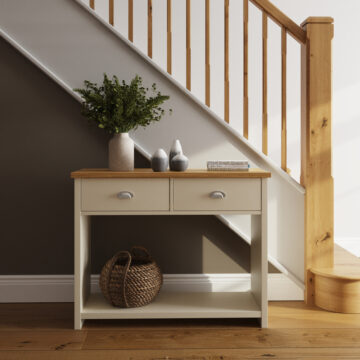 Fife Cream 2 Drawer Console Table
