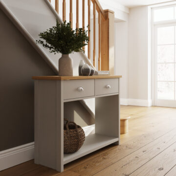 Fife Grey Console Table | Grey | Self Assembly