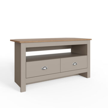 Fife Grey 2 Drawer Corner TV Unit 95cm