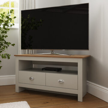 Fife Grey Corner TV Unit | Grey | Self Assembly