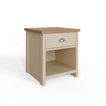 Fife Cream 1 Drawer Lamp Table | Bedside Table