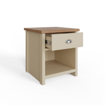 Fife Cream 1 Drawer Lamp Table | Bedside Table