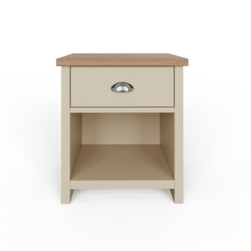Fife Cream 1 Drawer Lamp Table | Bedside Table