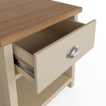 Fife Cream 1 Drawer Lamp Table | Bedside Table