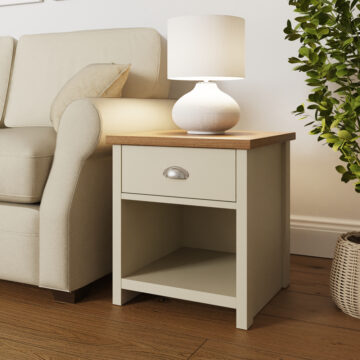 Fife Cream Lamp Table | Cream | Bedside Table | Self Assembly